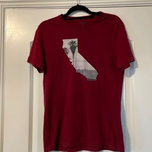 Express Burgundy T-shirt short sleeve Medium
